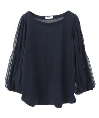 earth music&ecology マジョリカプリーツプルオーバー Navy