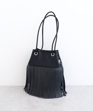 Green Parks ａｎｄｍｉｋｋａ．フリンジ巾着ショルダーバッグ