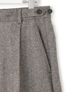 23区 S ラメミックスツイード タック ワイド パンツ モノトーン系
