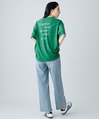 ANY ピグメントアソートロゴＴシャツ グリーン
