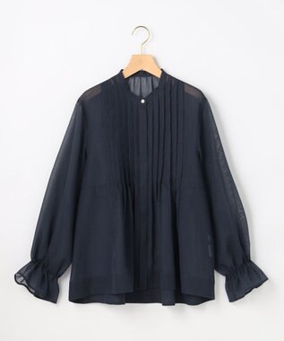 組曲 【先行予約】エアリーボイルシアー ブラウス ネイビー系