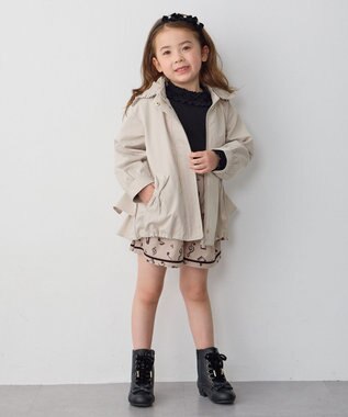 ANY KIDS 襟リボンカットソー ブラック