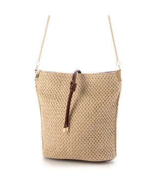 UNBILLION カシュカシュ cachecache / 口前ストラップポリプロピレンショルダー ベージュ