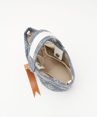 russet デニムジャガード丸底2WAYワンショルダーバッグ(CE-1686) Indigo