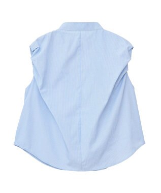 CRAFT STANDARD BOUTIQUE フレンチスリーブブラウス Stripe Blue