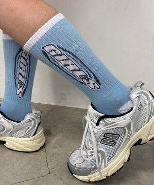 WEGO girlsロゴソックス サックス