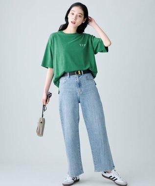 ANY ピグメントアソートロゴＴシャツ グリーン