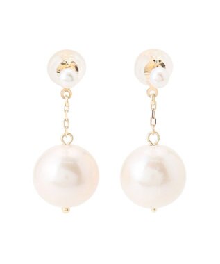 TOCCA 【WEB限定】RHYTHM OF PEARL PIERCED EARRINGS K10 淡水パールピアス ゴールド系