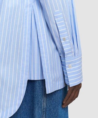 JOSEPH コットンストライプシャツ Light Blue Stripes