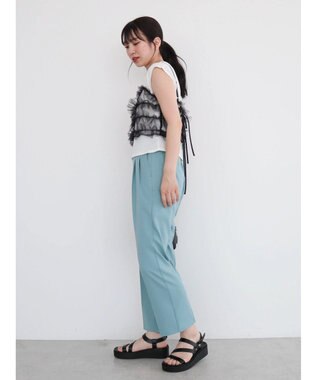 Green Parks きれいシルエットパンツ（テーパード） Mint