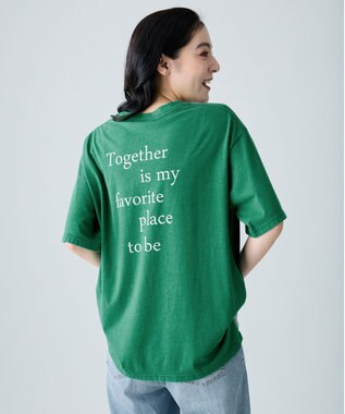 ANY ピグメントアソートロゴＴシャツ グリーン