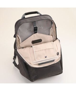 ACE BAGS & LUGGAGE 【雑誌掲載】W&.Day/Night ポッケス スリムリュック A4サイズ 14.0インチPC収納 15277 ダブルアンドデイナイト マザーズバッグ チャコールグレー