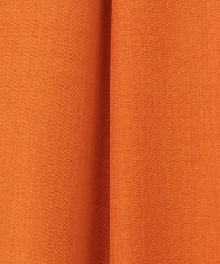 自由区 【接触冷感・速乾・UVカット・撥水・防シワ】リネンライクツイル タックスカート オレンジ系