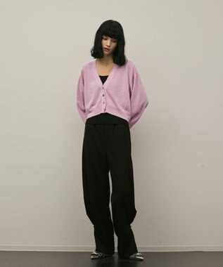 GRACE CONTINENTAL スリーブスリットニットカーディガン ピンク