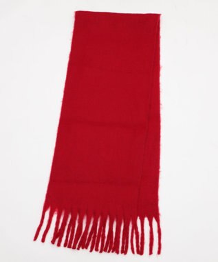 WEGO 【マフラー/ユニセックス着用】ワイドフリンジストール レッド