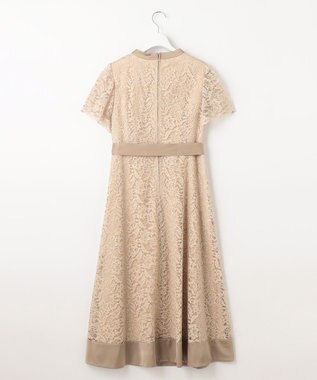 23区 L 【APPLAUDIR】ボタニカルグロッシードレス ベージュ系