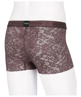 WACOAL MEN ボクサーパンツ 「レースボクサー」 通気性 フロント快適グラマラス 前閉じ GT3340 /ブロス バイ ワコールメン ブラウン