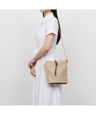 UNBILLION カシュカシュ cachecache / 口前ストラップポリプロピレンショルダー ベージュ