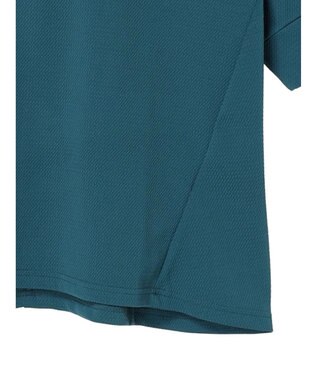 Green Parks ぽこぽこ７分袖カットプルオーバー Blue Green