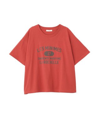 Green Parks 汗染み防止ボックスロゴＴシャツ Red