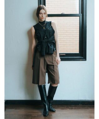 YECCA VECCA 3wayシアージャガードシャツ Ivory