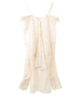 YECCA VECCA 3wayシアージャガードシャツ Ivory