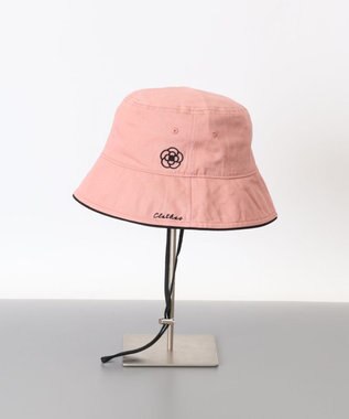 AURORA 【 CLATHAS.（クレイサス）】刺繍ドローコード付きバケットハット ピンク