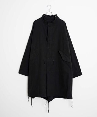 WEGO 【ユニセックス着用ITEM】サイドスリットモッズコート ブラック