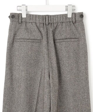 23区 S ラメミックスツイード タック ワイド パンツ モノトーン系