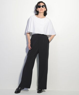 ICB 【WEB限定カラーあり】マットスキューバ ケープデザインカットソー オフホワイト