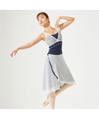 Chacott 【AKANE TAKADA】ノースリーブレオタード ネイビー