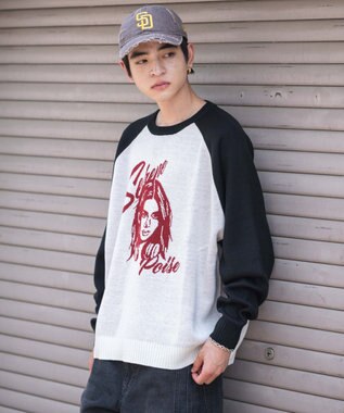 WEGO 【ユニセックス着用ITEM/SMLサイズ展開】ジャガードグラフィックプルオーバー 柄1