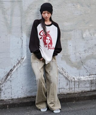 WEGO 【ユニセックス着用ITEM/SMLサイズ展開】ジャガードグラフィックプルオーバー 柄1