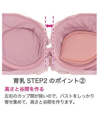 BRADELIS New York 【BRADELIS New York/ 育乳ブラ・STEP2 寄せる】ベルステップ2ブラ24A1 ピンク