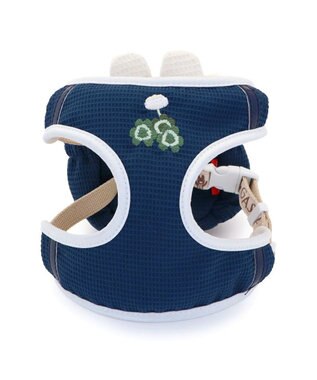 PET PARADISE リサとガスパール リサ顔リュック付き ハーネス Ｓ ネイビー