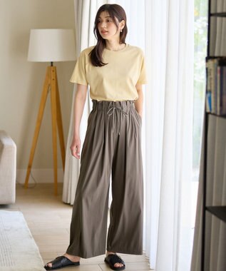 ANY 【新色追加/10色展開/洗濯機可/UVケア/接触冷感】プレミアムベーシック半袖Tシャツ イエロー