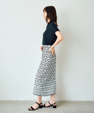 YECCA VECCA 【接触冷感】ドレープカットトップス Black