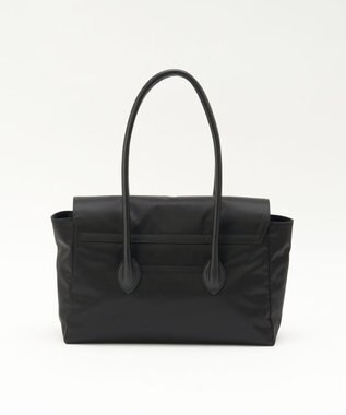 russet 《@__serako.r__企画》クラウズナイロンフラップトートバッグ(CE-1690) Black