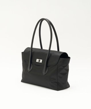 russet 《@__serako.r__企画》クラウズナイロンフラップトートバッグ(CE-1690) Black