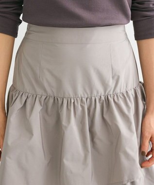 Green Parks ・ＥＬＥＮＣＡＲＥ　ＤＵＥ　ランダムティアードスカート Gray Beige