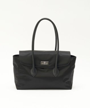 russet 《@__serako.r__企画》クラウズナイロンフラップトートバッグ(CE-1690) Black