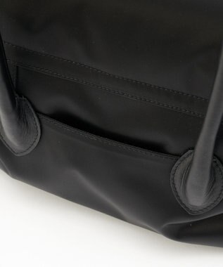 russet 《@__serako.r__企画》クラウズナイロンフラップトートバッグ(CE-1690) Black