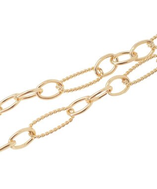 AMERICAN HOLIC チェーンMIXデザインネックレス Gold