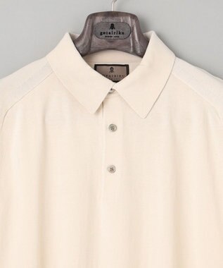 GOTAIRIKU 【ウォッシャブル】ハイゲージ ニットポロシャツ アイボリー系