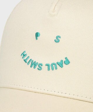Paul Smith Happy ベースボールキャップ アイボリー
