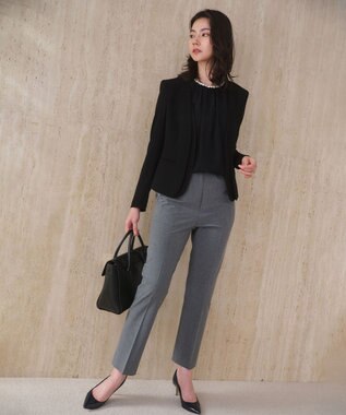 BEIGE， 【セットアップ対応】CINDY / ダブルカラージャケット Black x Black