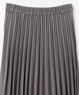 ANY 【10色展開/ウエストゴム】ウーリッシュフラノ プリーツスカート グレー
