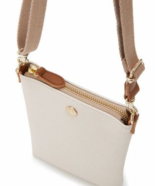 TOPKAPI 【Breath TOPKAPI】SCOTCH GRAIN スコッチグレイン ネオレザー サコッシュ スマホ ショルダーバッグ クリーム