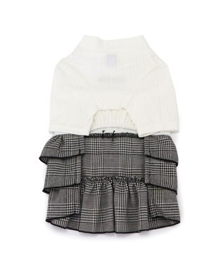 PET PARADISE J.PRESS スカート つなぎ 《グレンチェック》 小型犬 グレンチェック