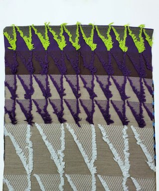 POLS ウールカットジャカードストール ベージュ